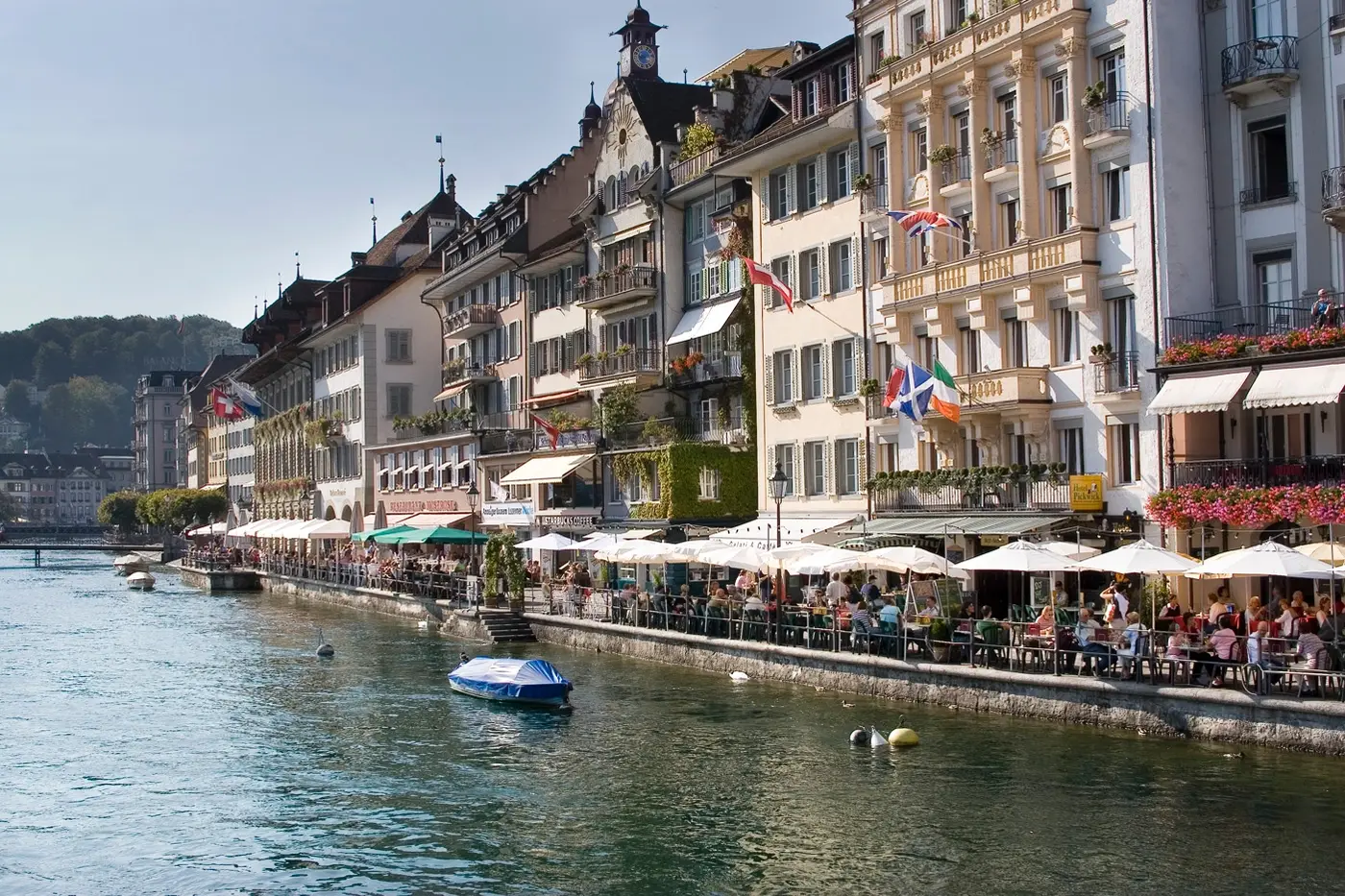Old Town boulevard in Lucerne