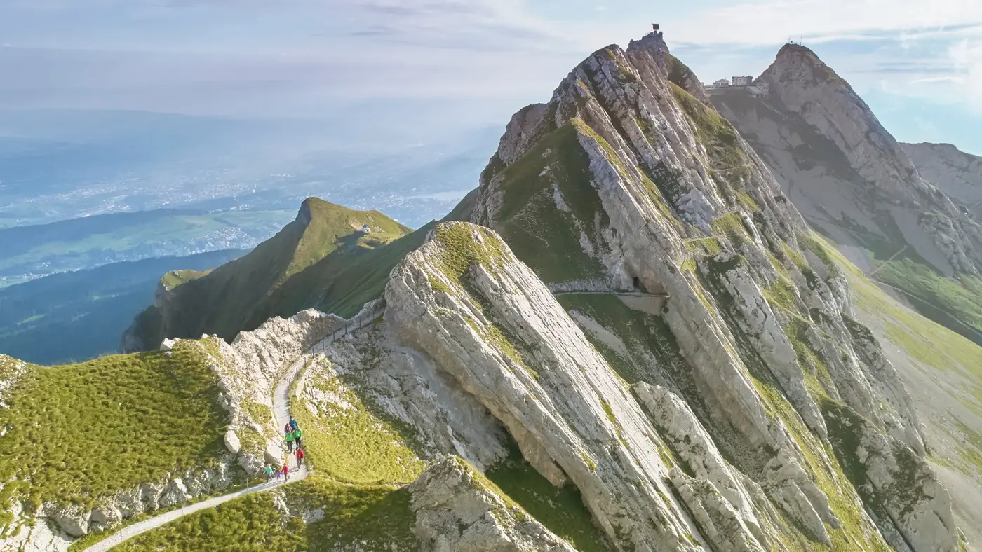 Hiking on Mount Pilatus